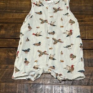 Duck Print Baby Romper